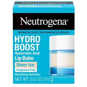 NWT Neutrogena Hydro Boost Hyaluronic Acid Lip Balm - Fragrance Free Sheer Ice